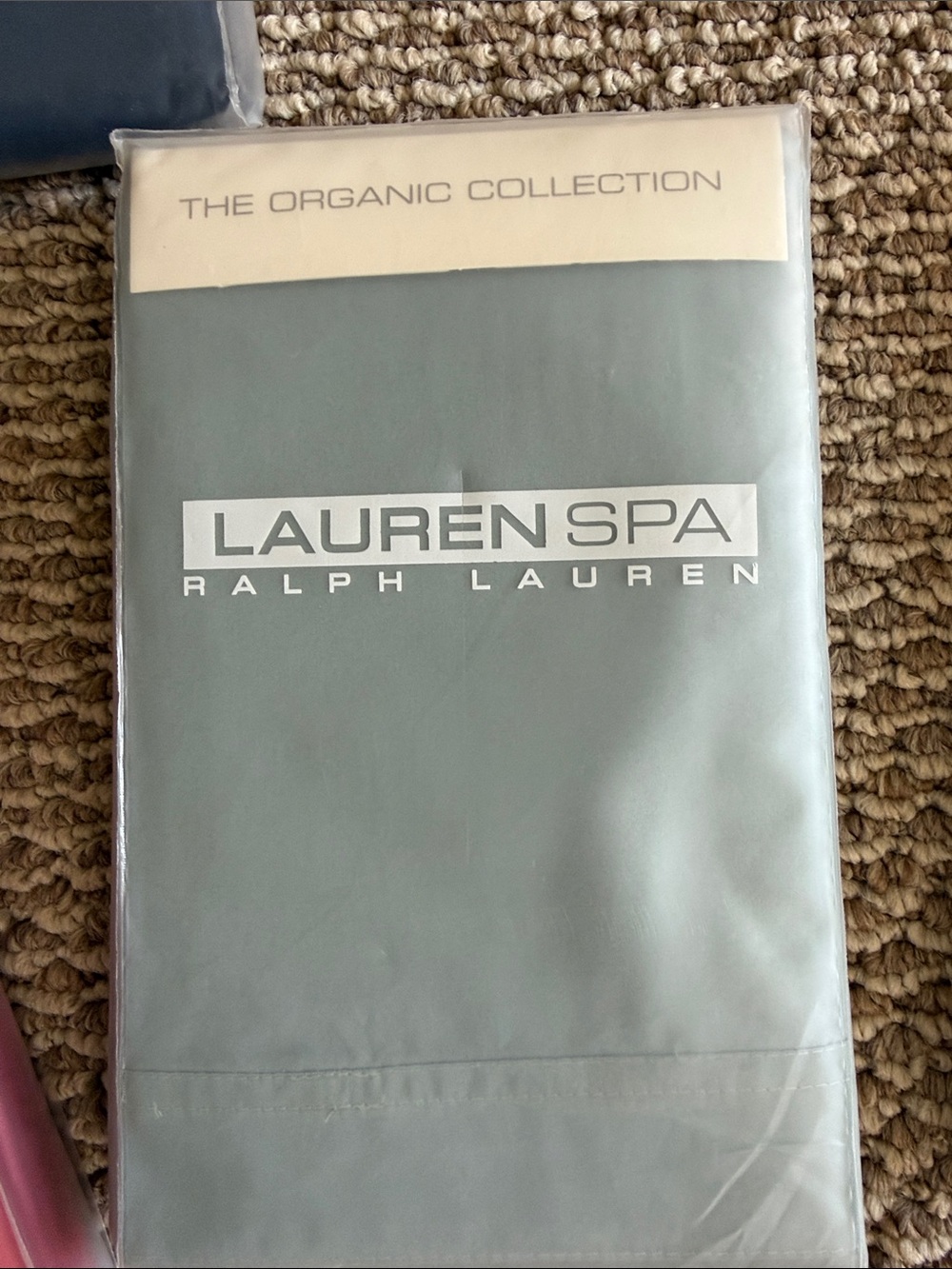 Ralph Lauren Spa Organic King Pillowcases 400 TC Blue Aqua ivory red pick one - Picture 10 of 10